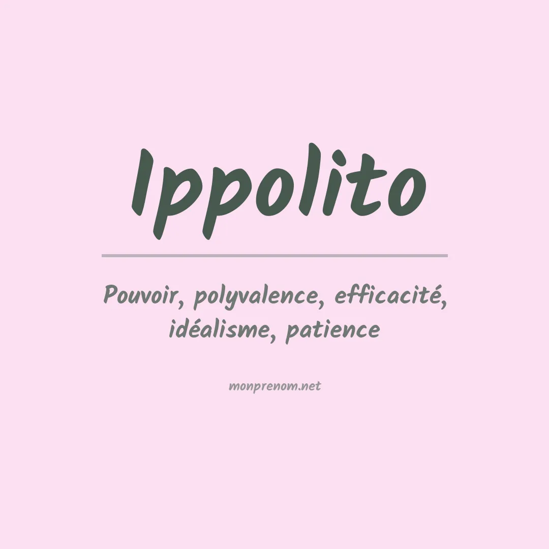 Prénom Ippolito