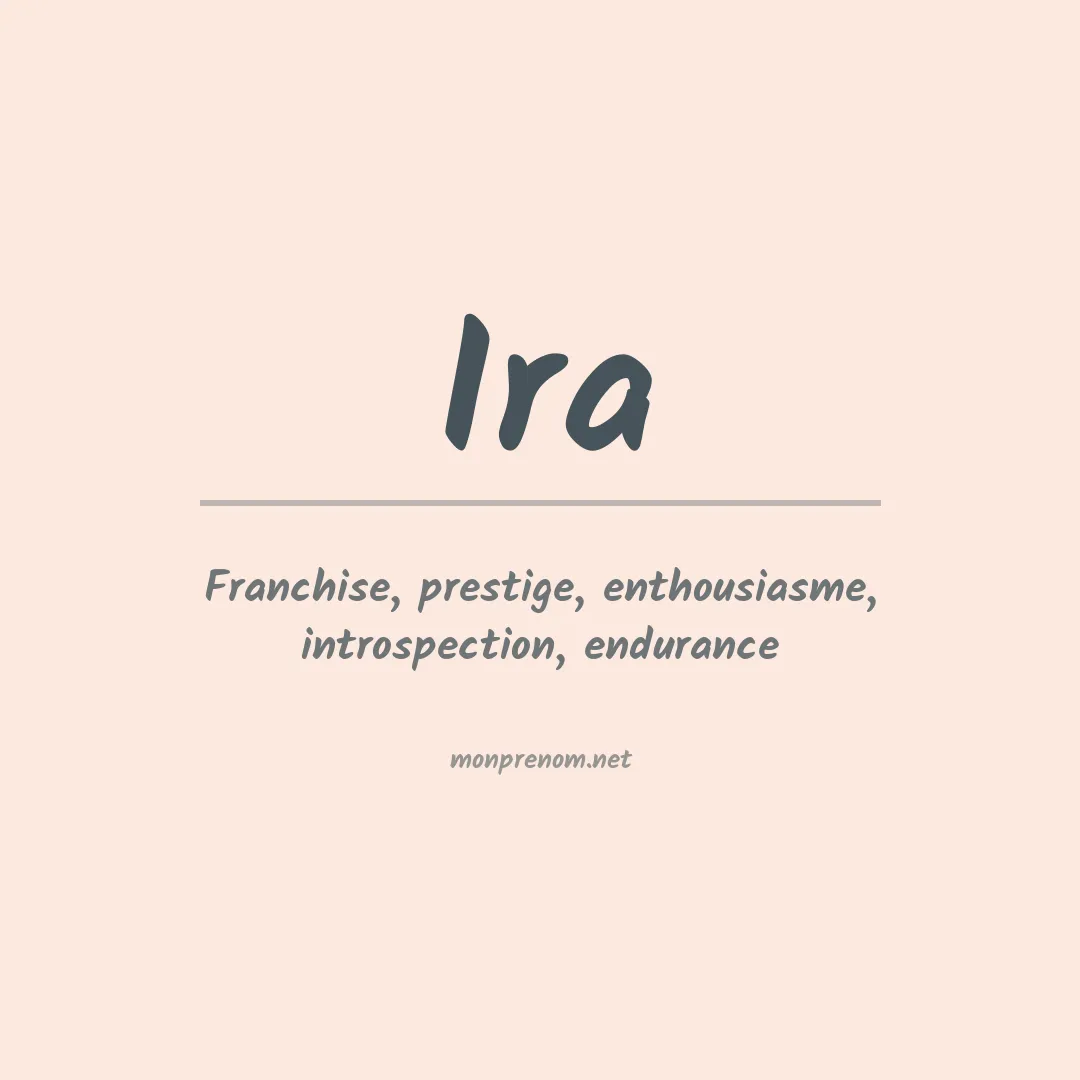 Prénom Ira