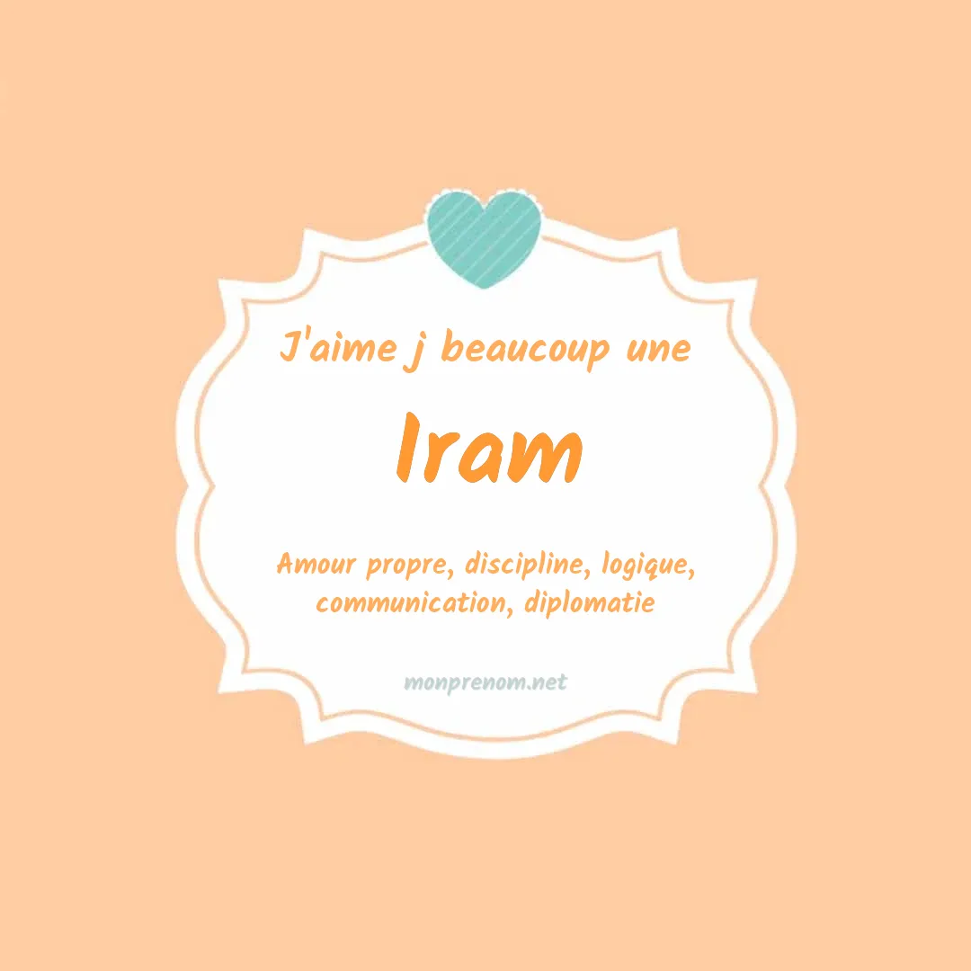 J'aime beaucoup Iram
