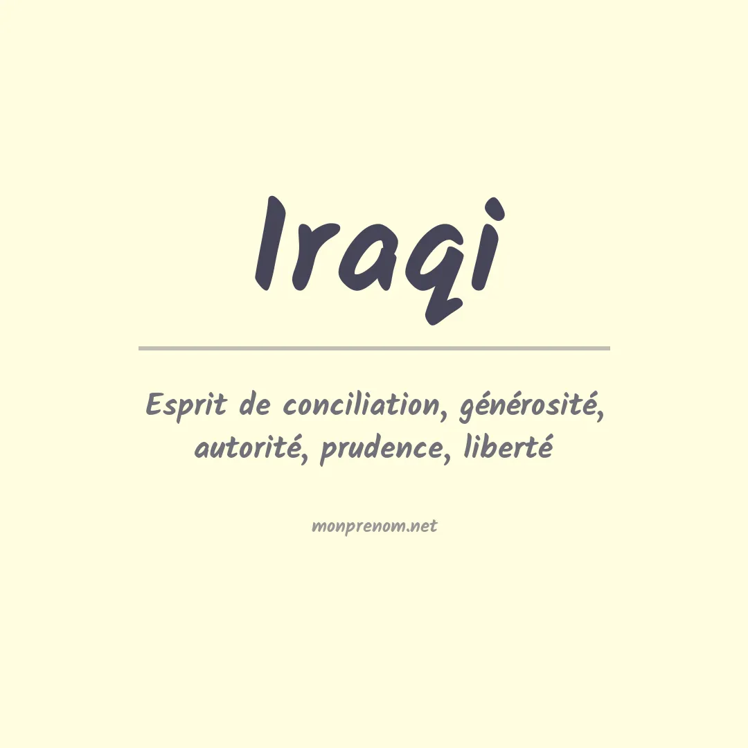 Prénom Iraqi