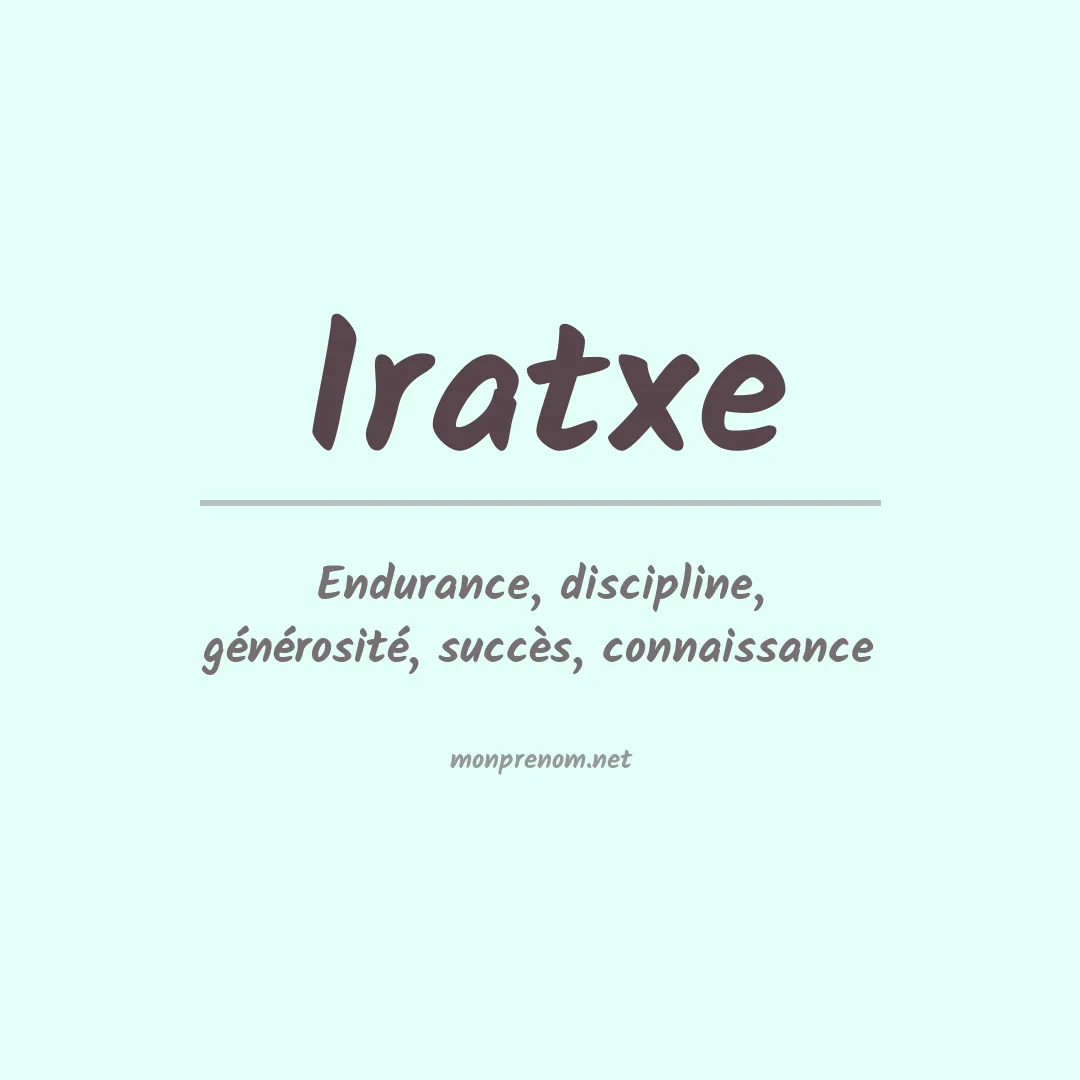 Prénom Iratxe