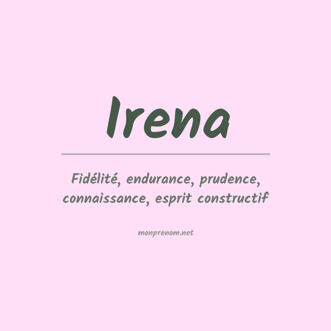 Prénom Irena