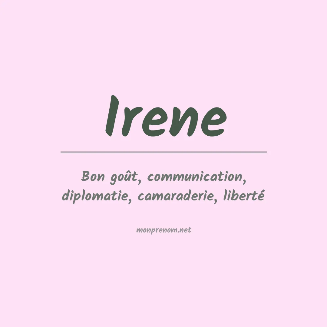 Prénom Irene