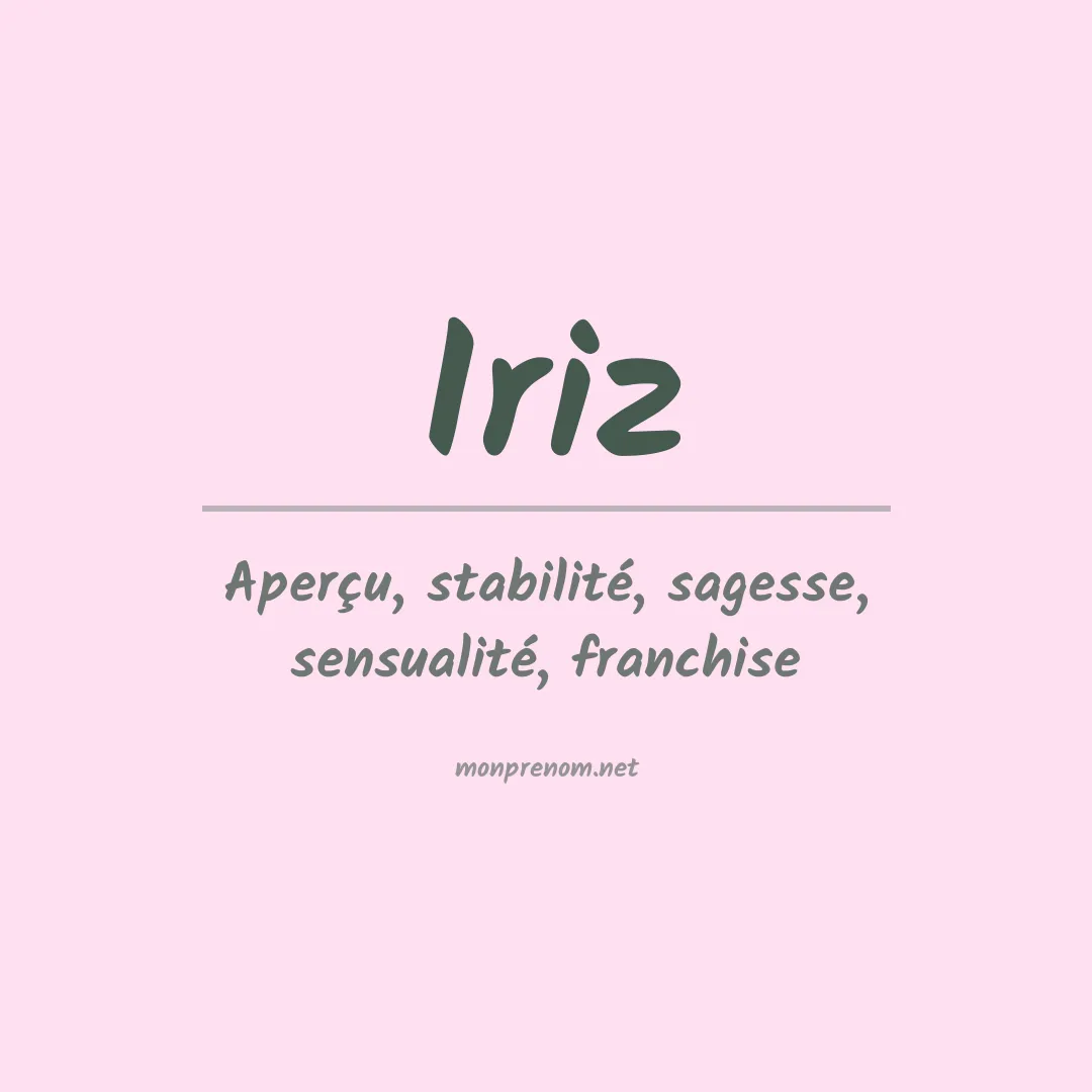 Prénom Iriz