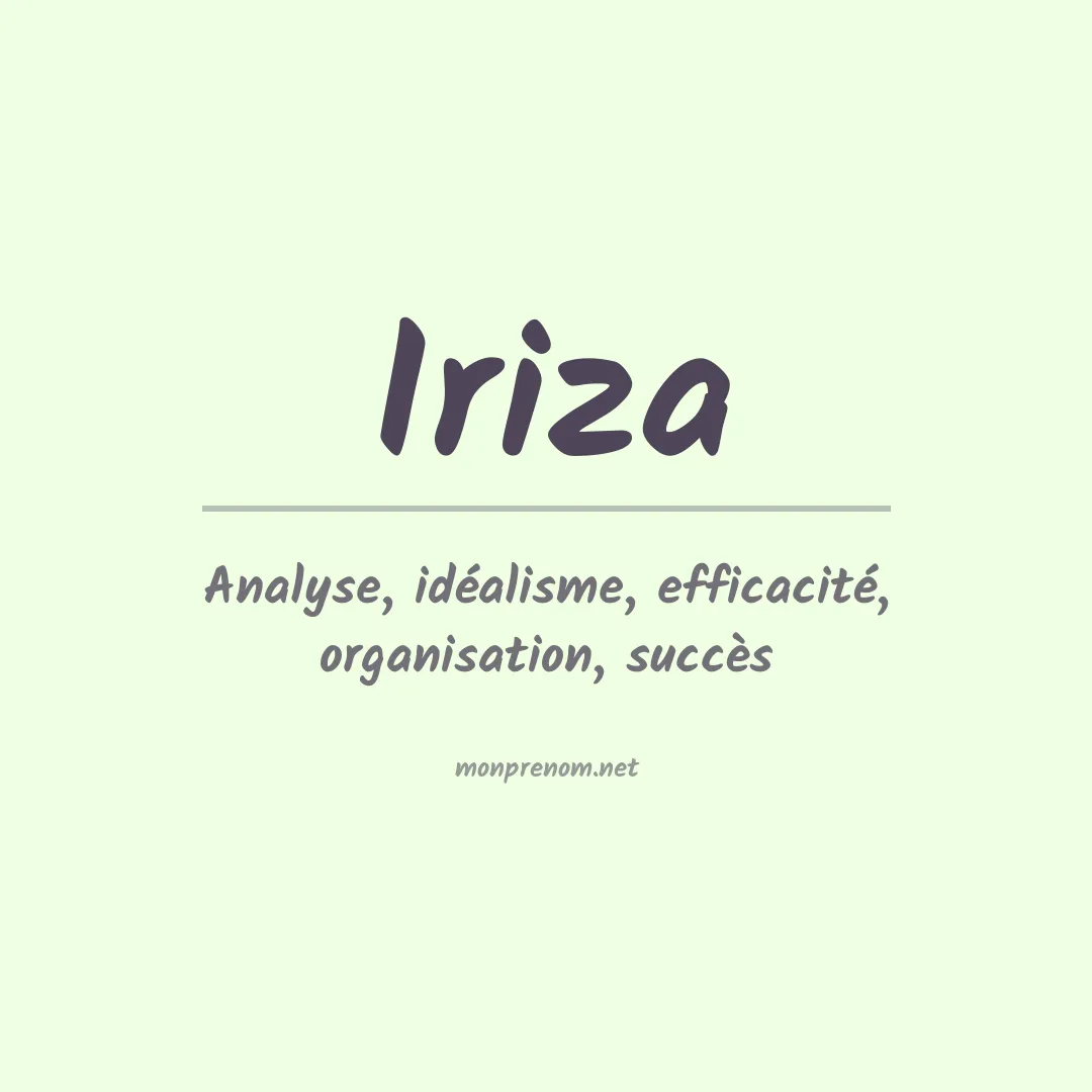 Prénom Iriza