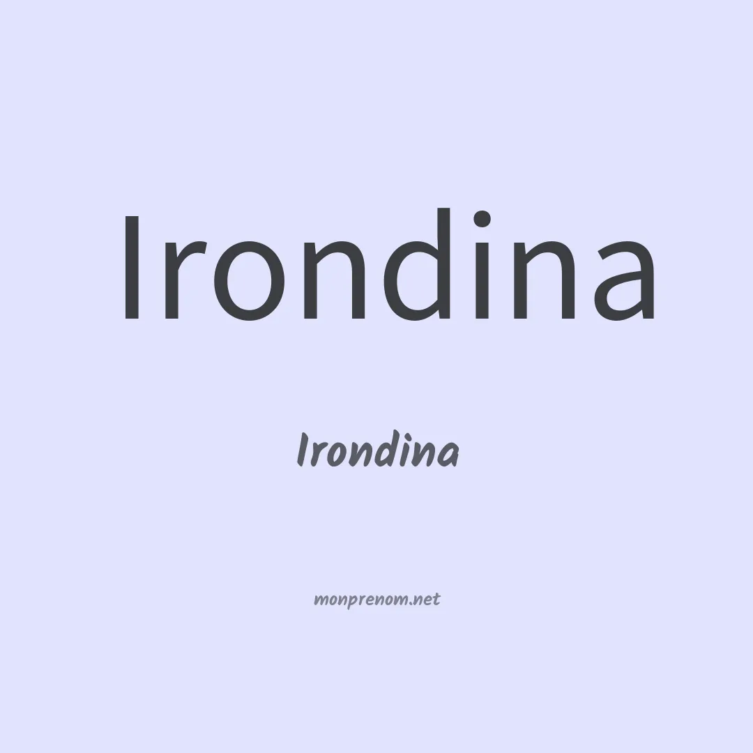 Irondina en chinois