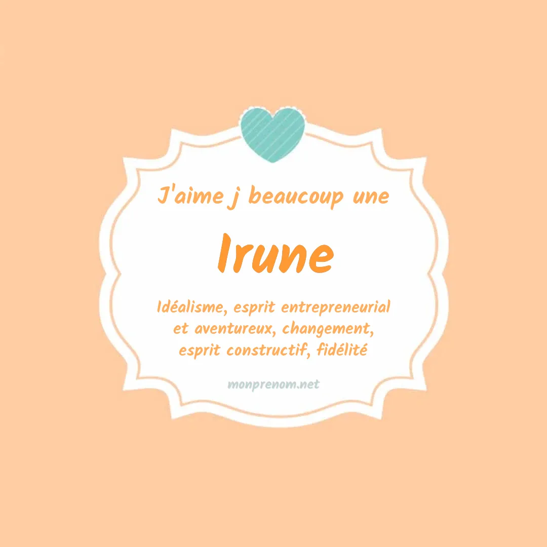 J'aime beaucoup Irune