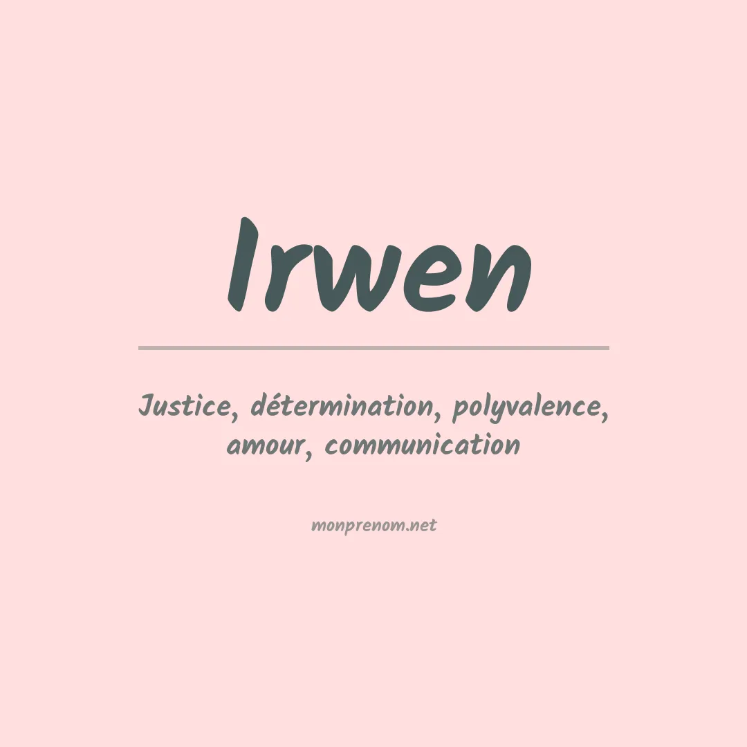 Prénom Irwen
