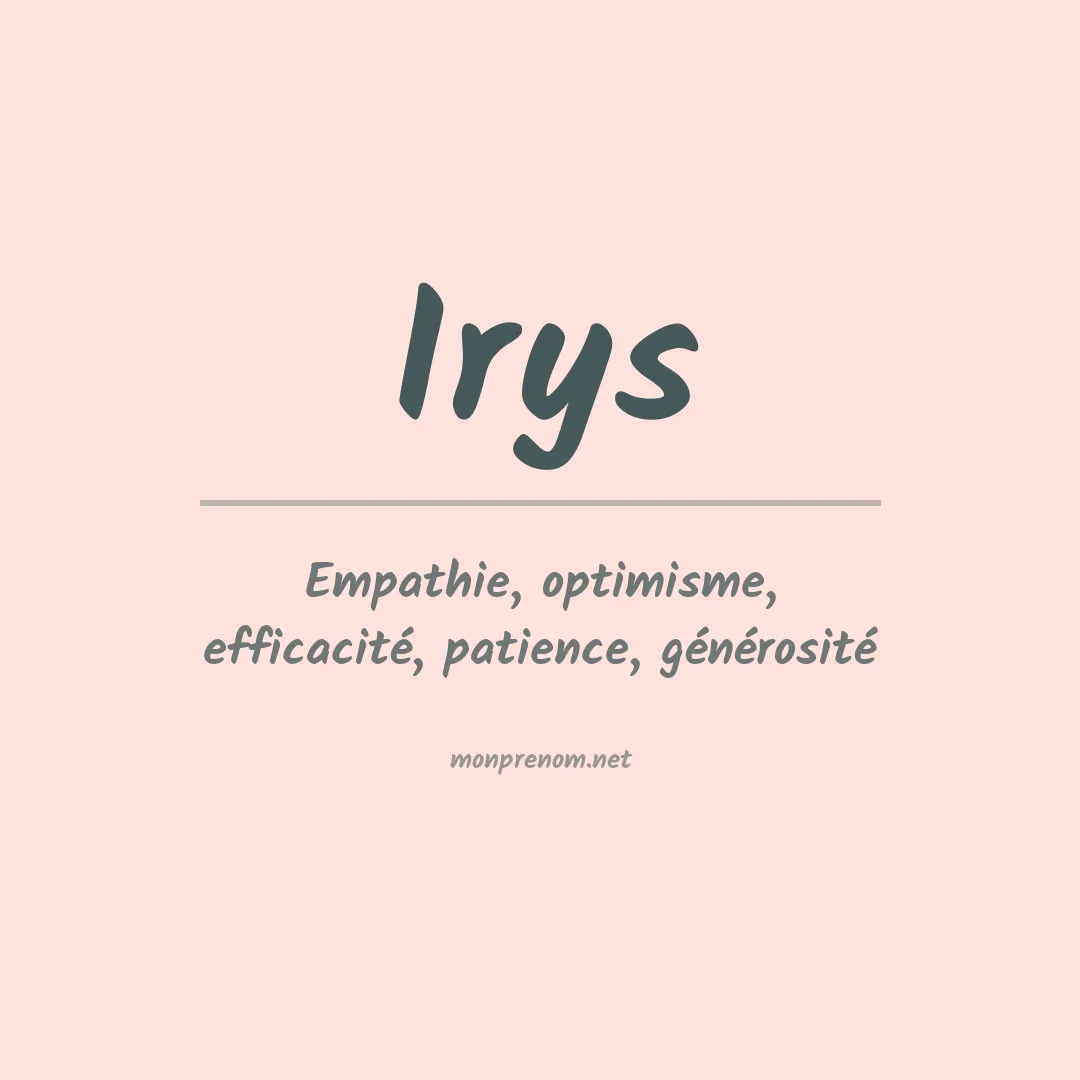 Prénom Irys