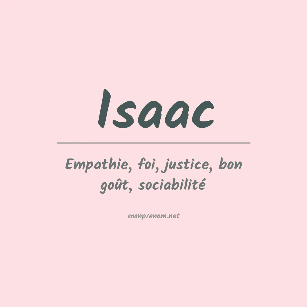 Prénom Isaac