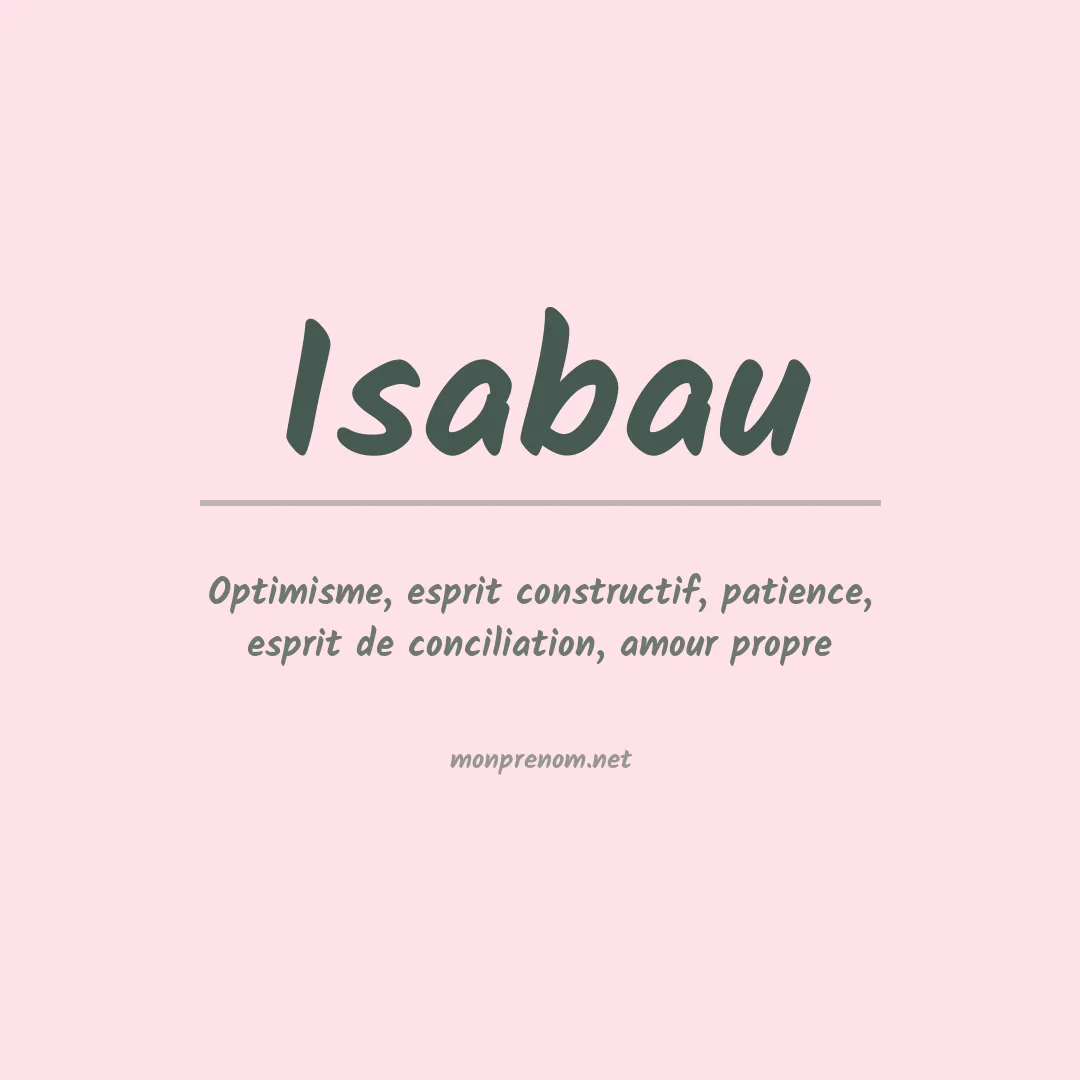 Signification du prénom Isabau