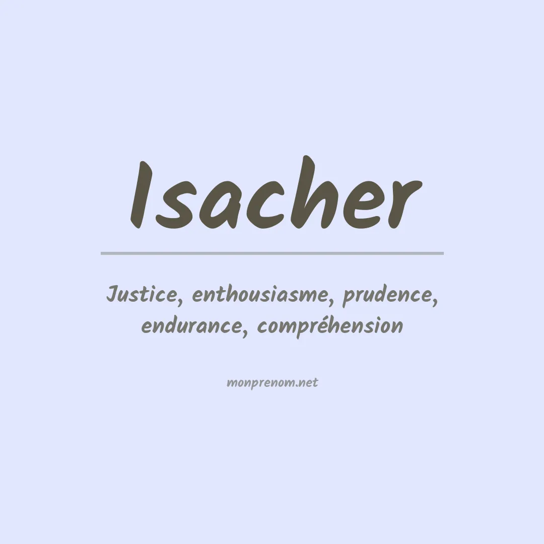 Prénom Isacher
