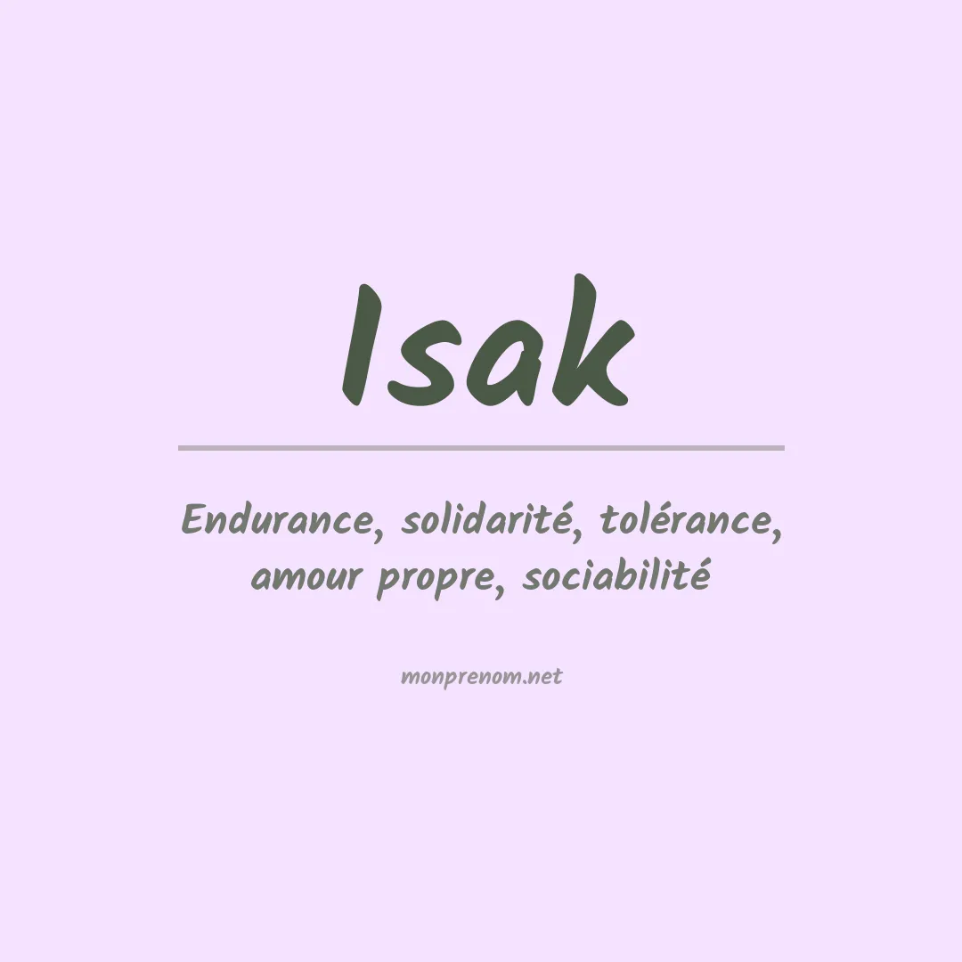 Prénom Isak