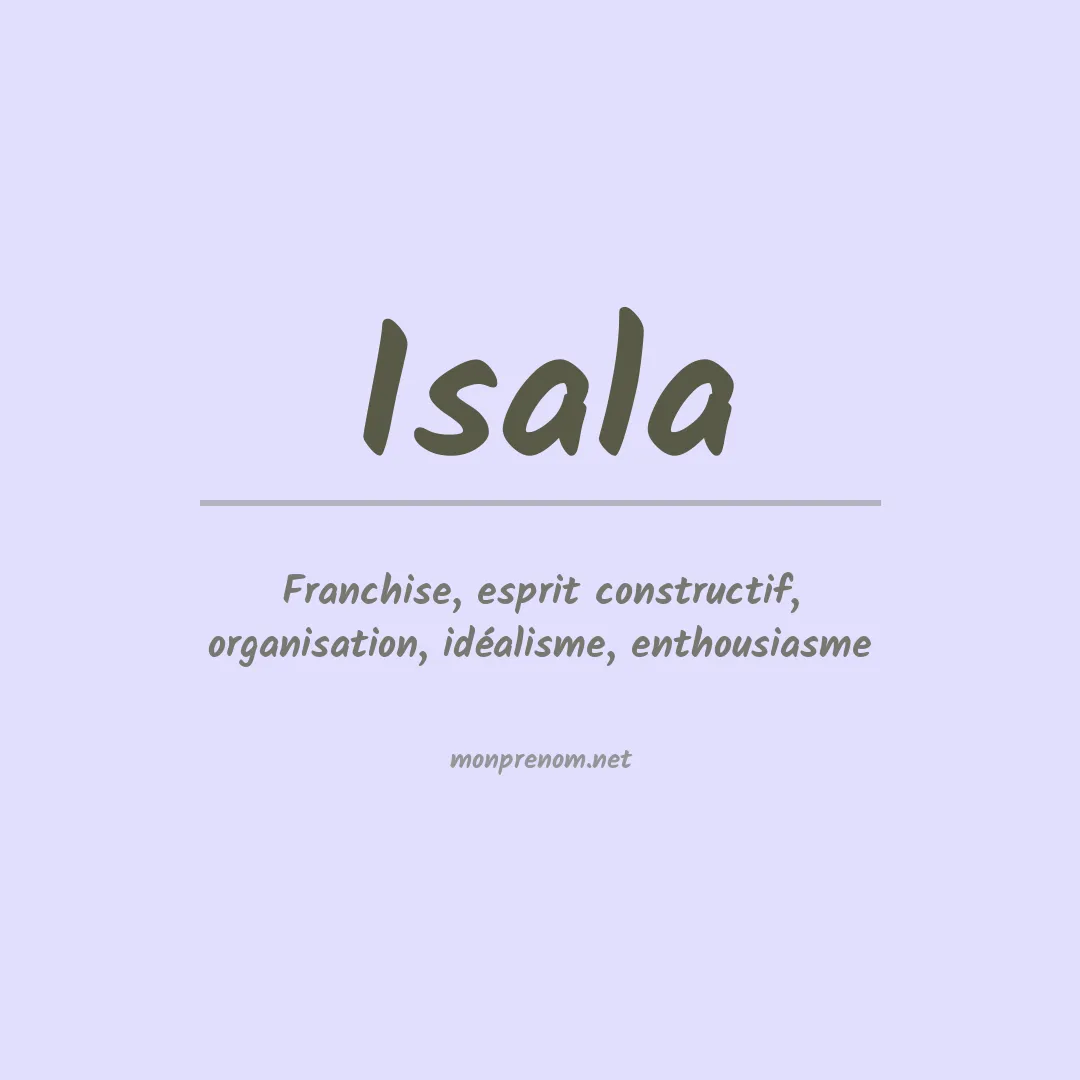 Prénom Isala