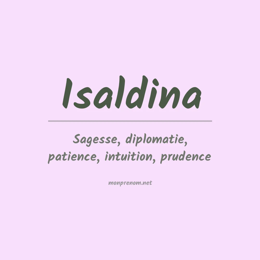 Prénom Isaldina