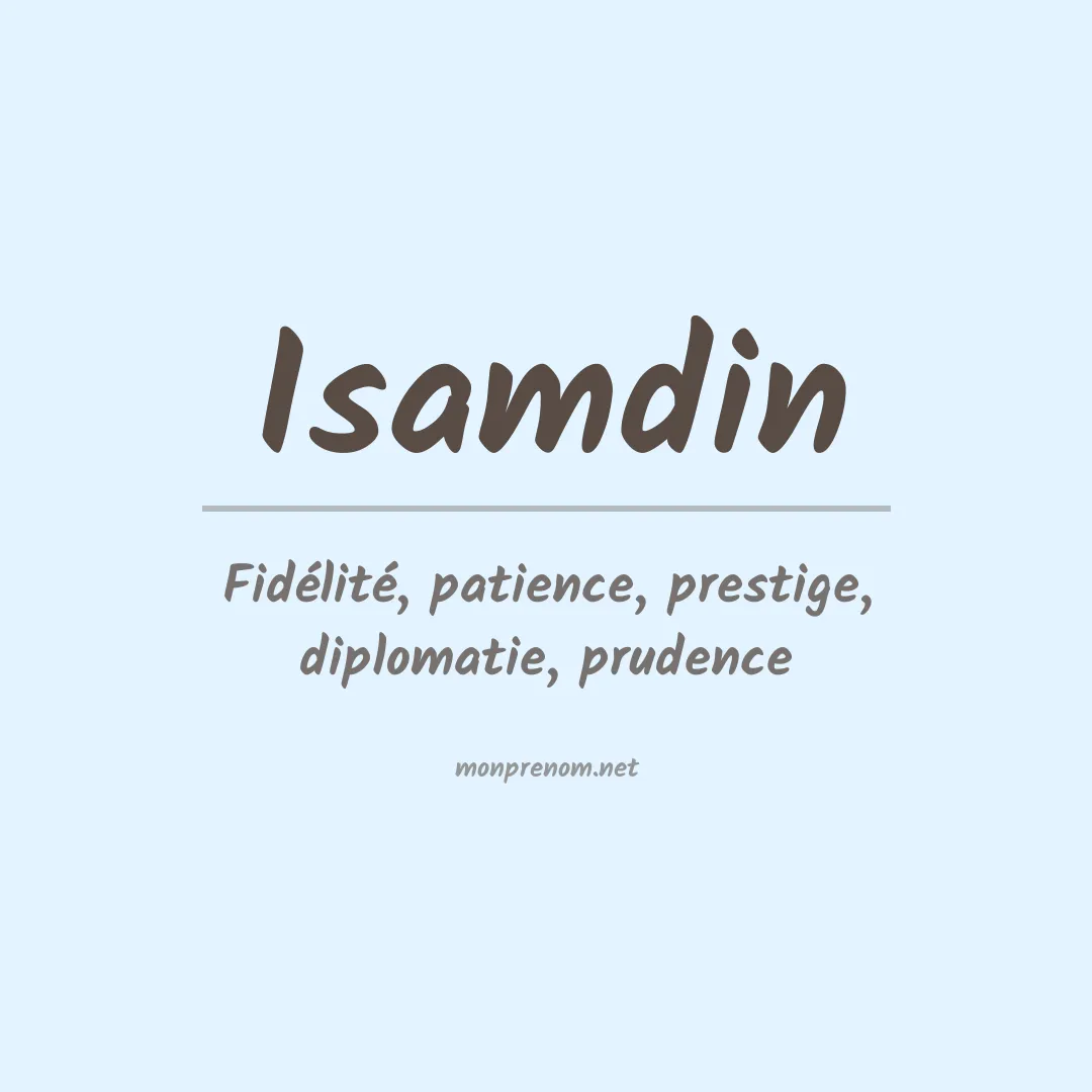 Prénom Isamdin