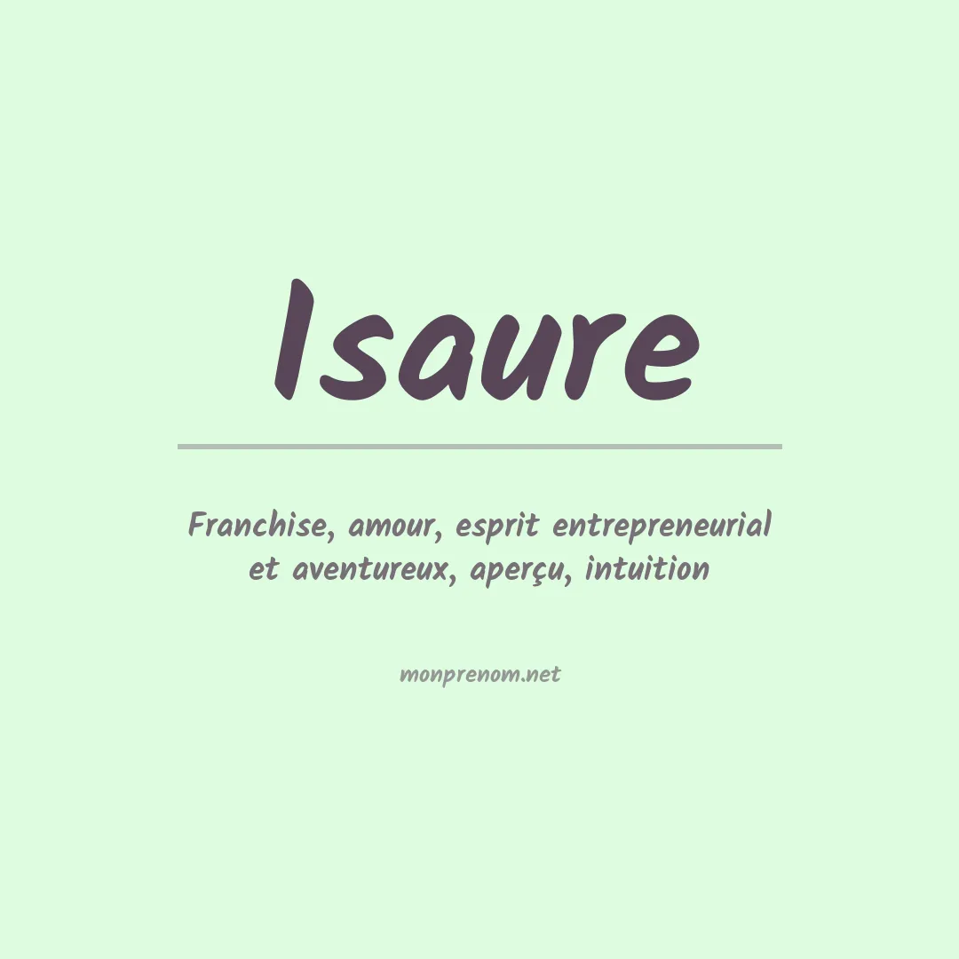Prénom Isaure