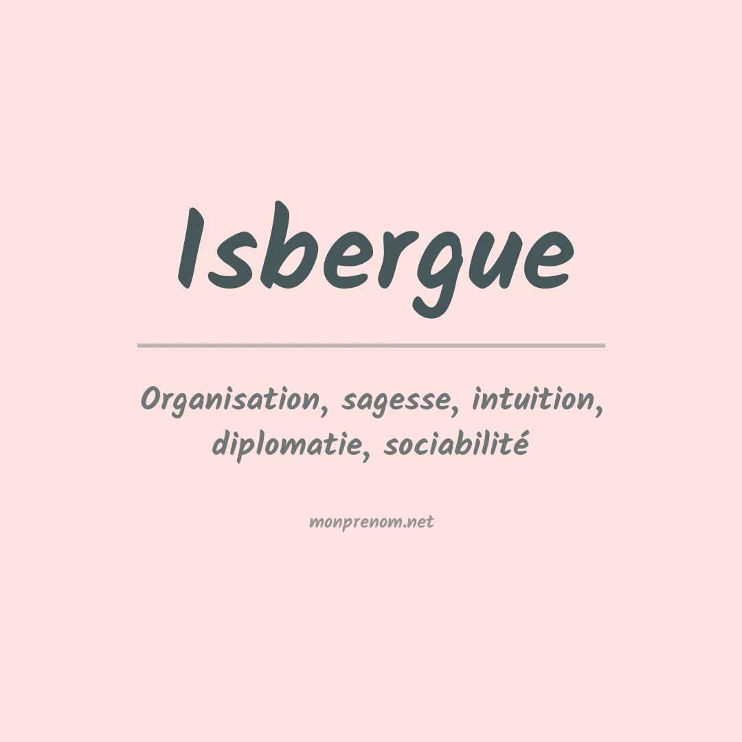 Prénom Isbergue