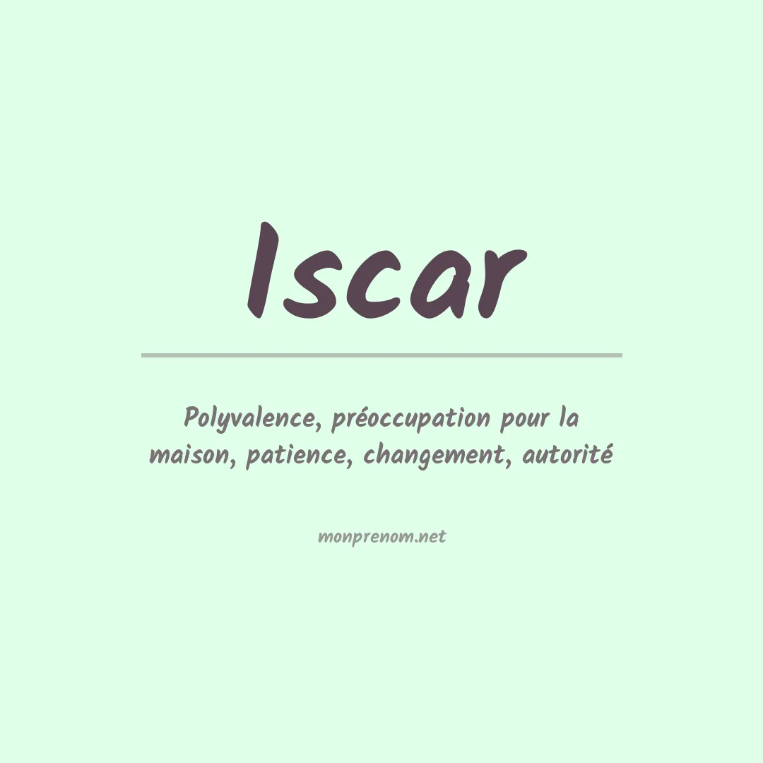 Signification du prénom Iscar