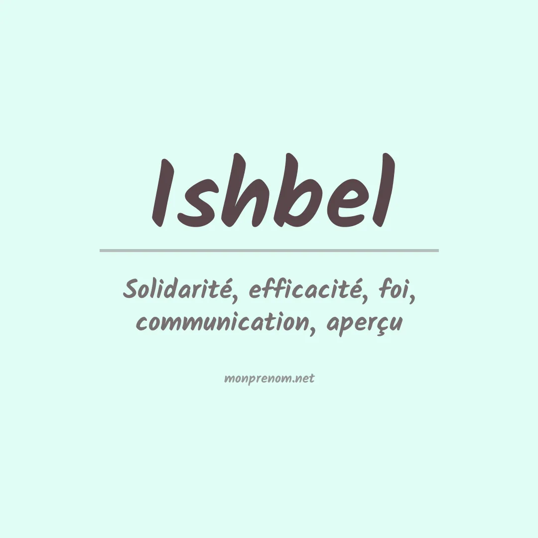 Signification du prénom Ishbel