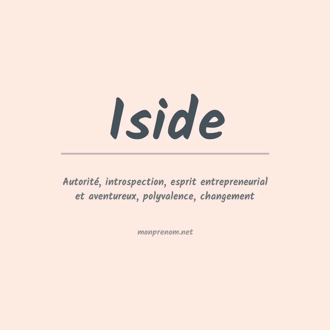 Signification du prénom Iside