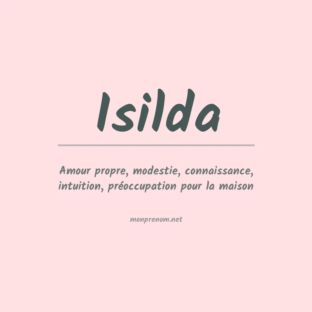 Prénom Isilda