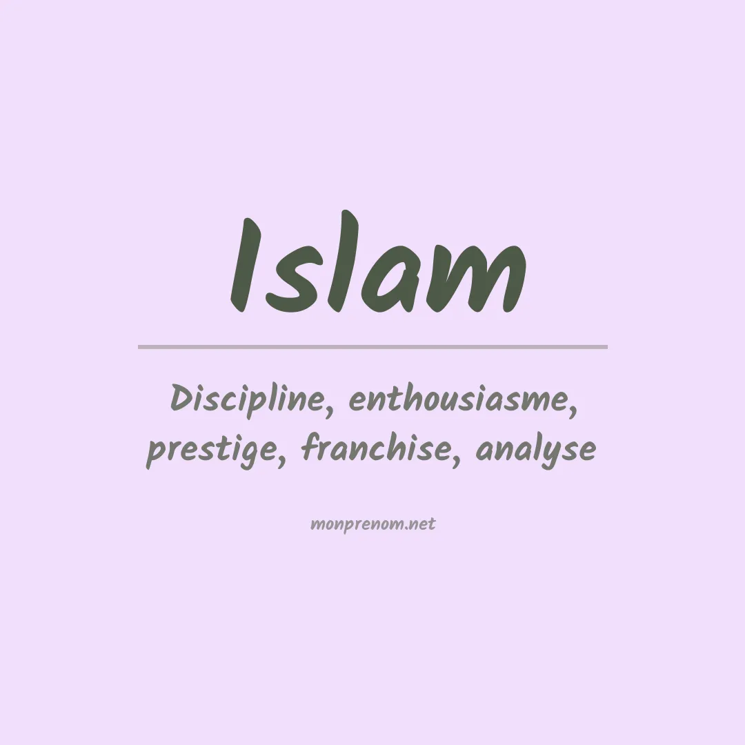 Prénom Islam