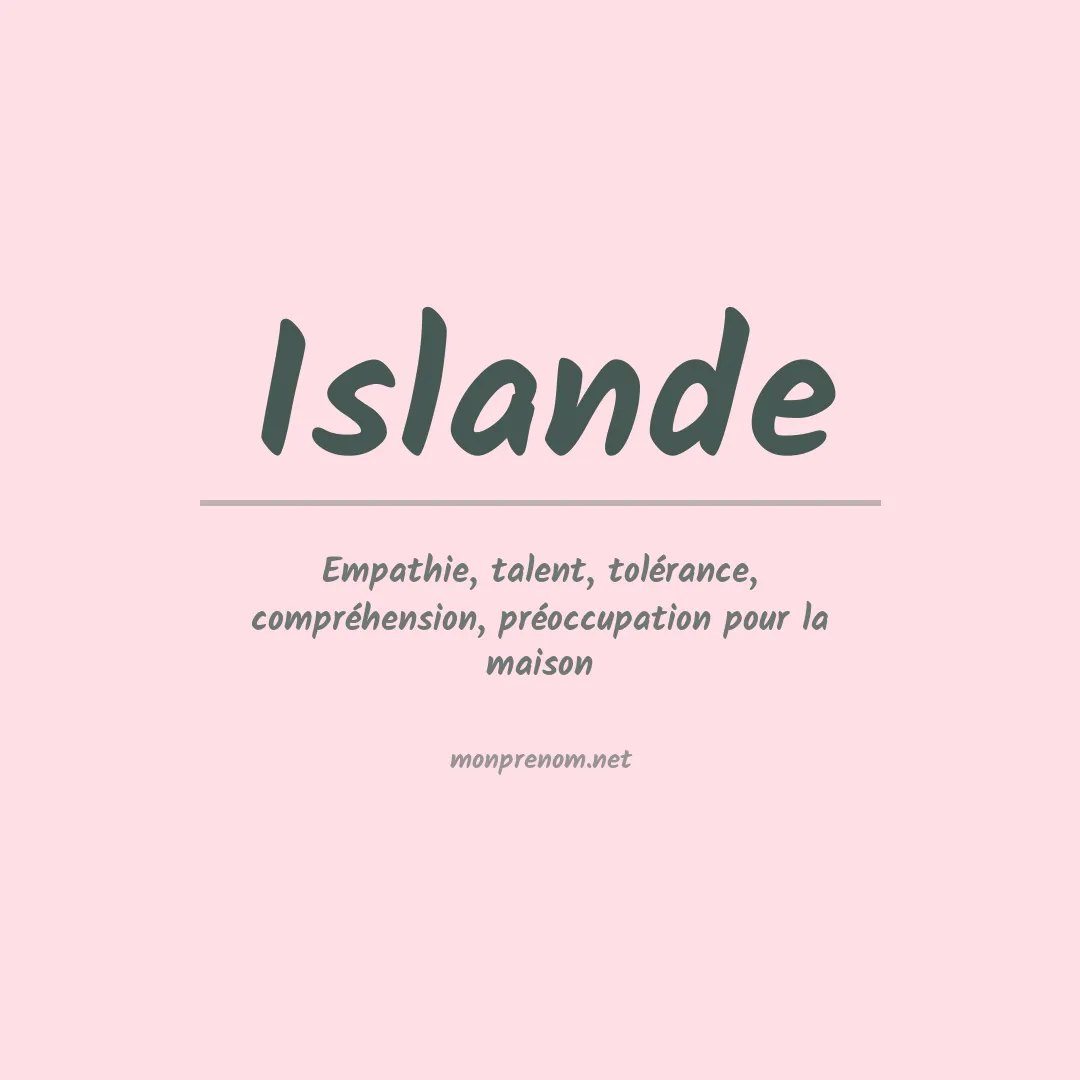 Prénom Islande