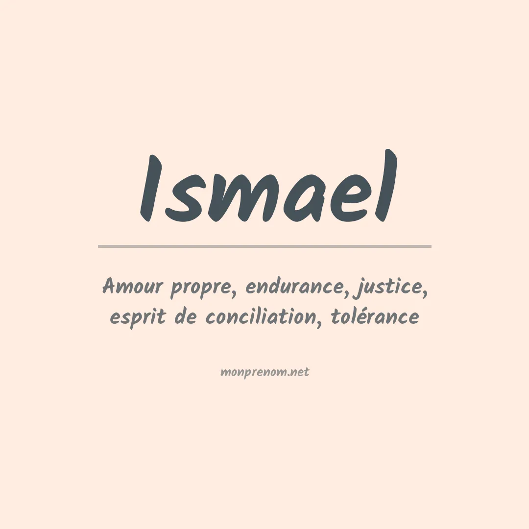 Prénom Ismael