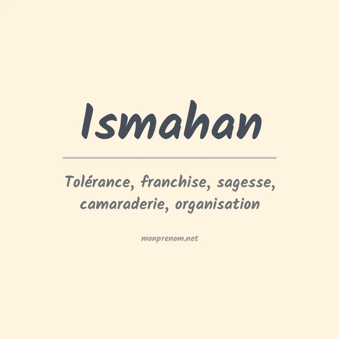 Prénom Ismahan