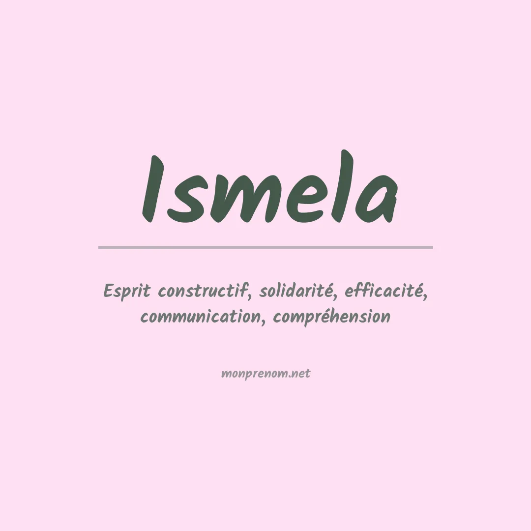 Prénom Ismela
