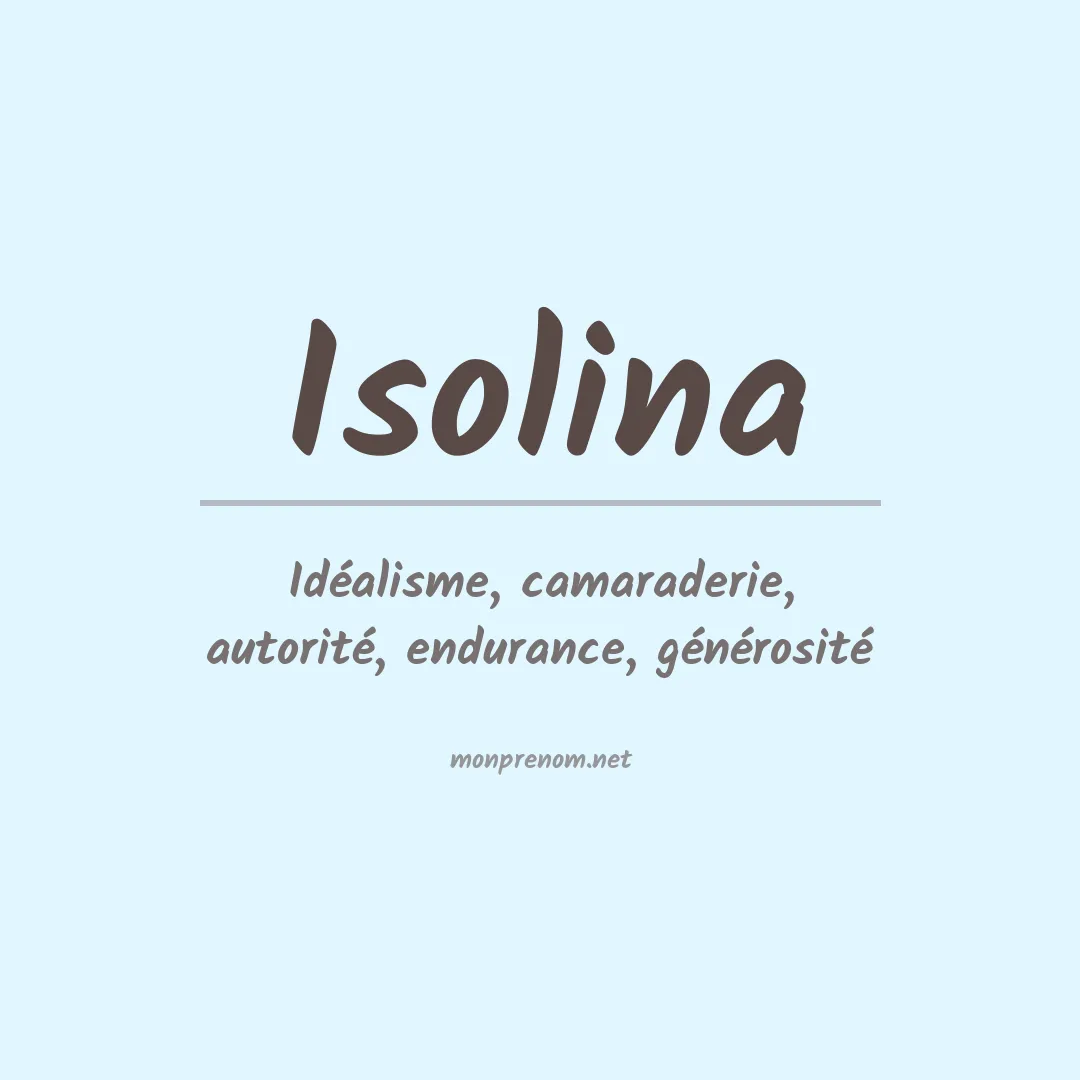 Prénom Isolina
