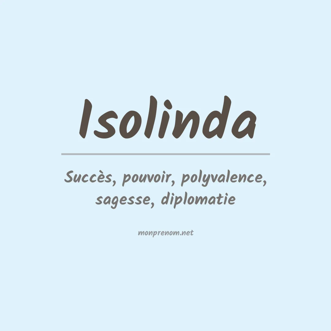 Prénom Isolinda