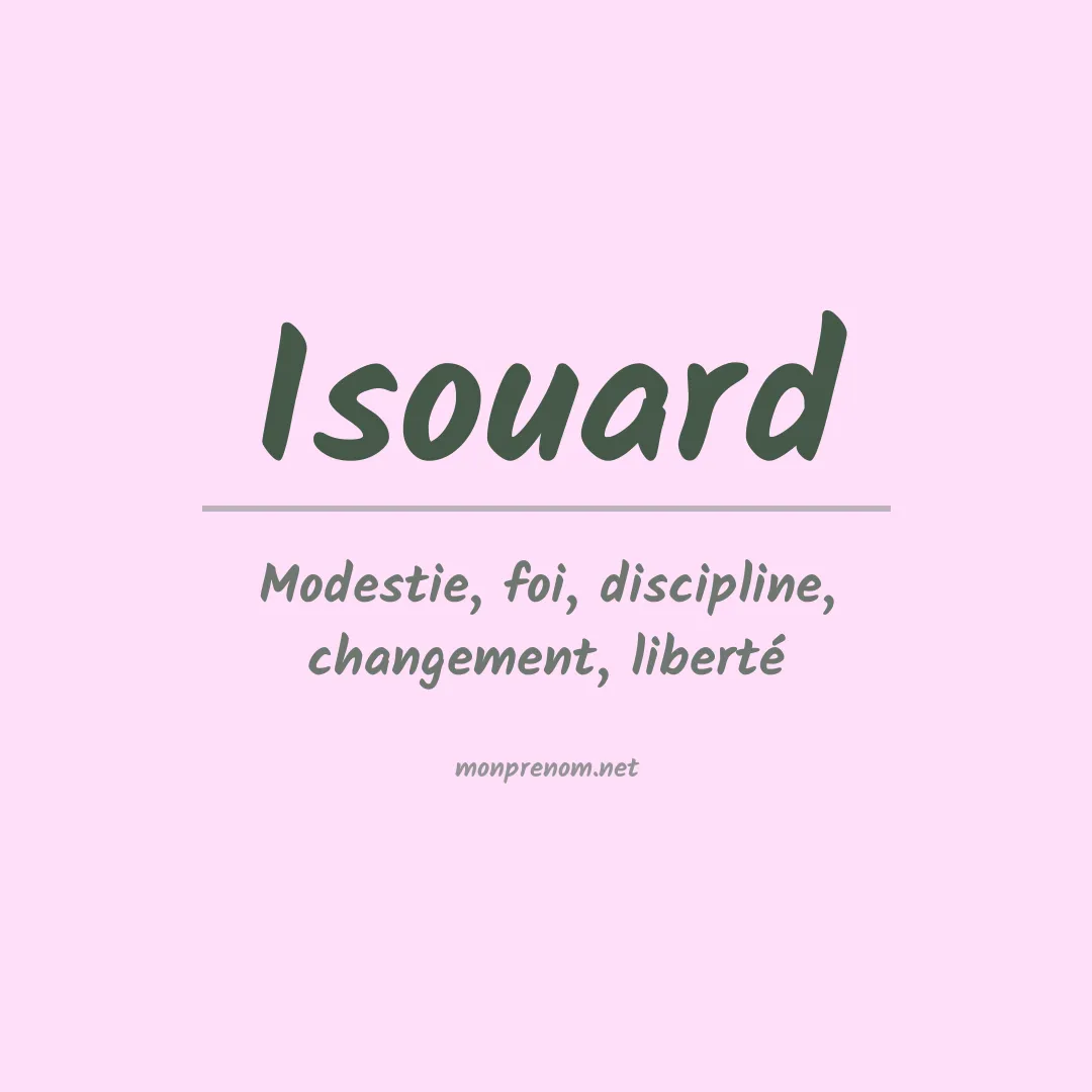 Signification du prénom Isouard