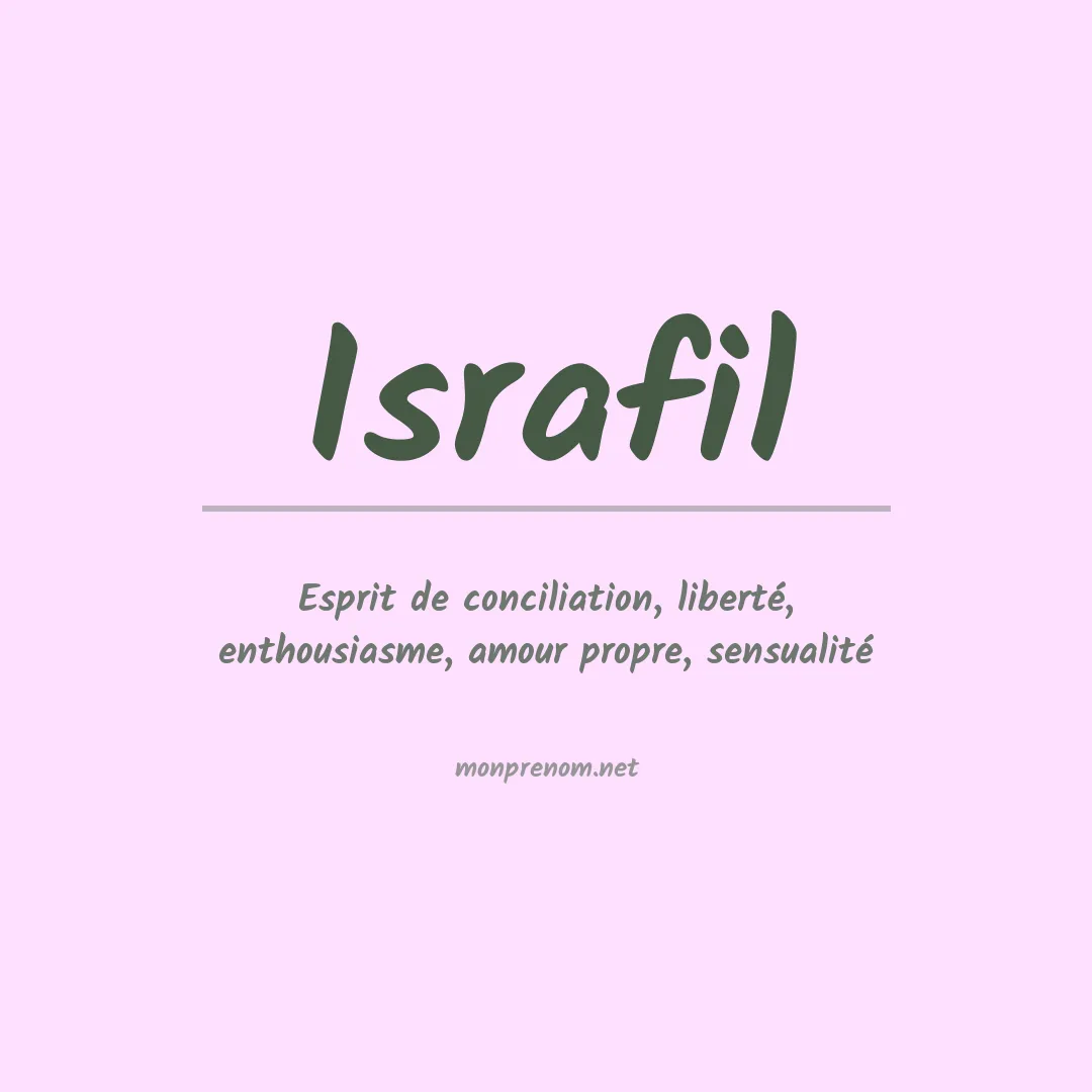 Signification du prénom Israfil