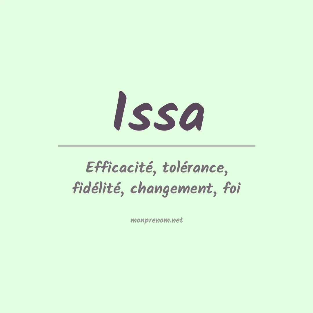Prénom Issa