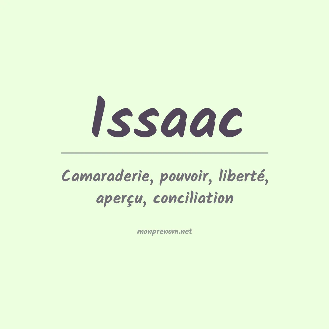 Prénom Issaac