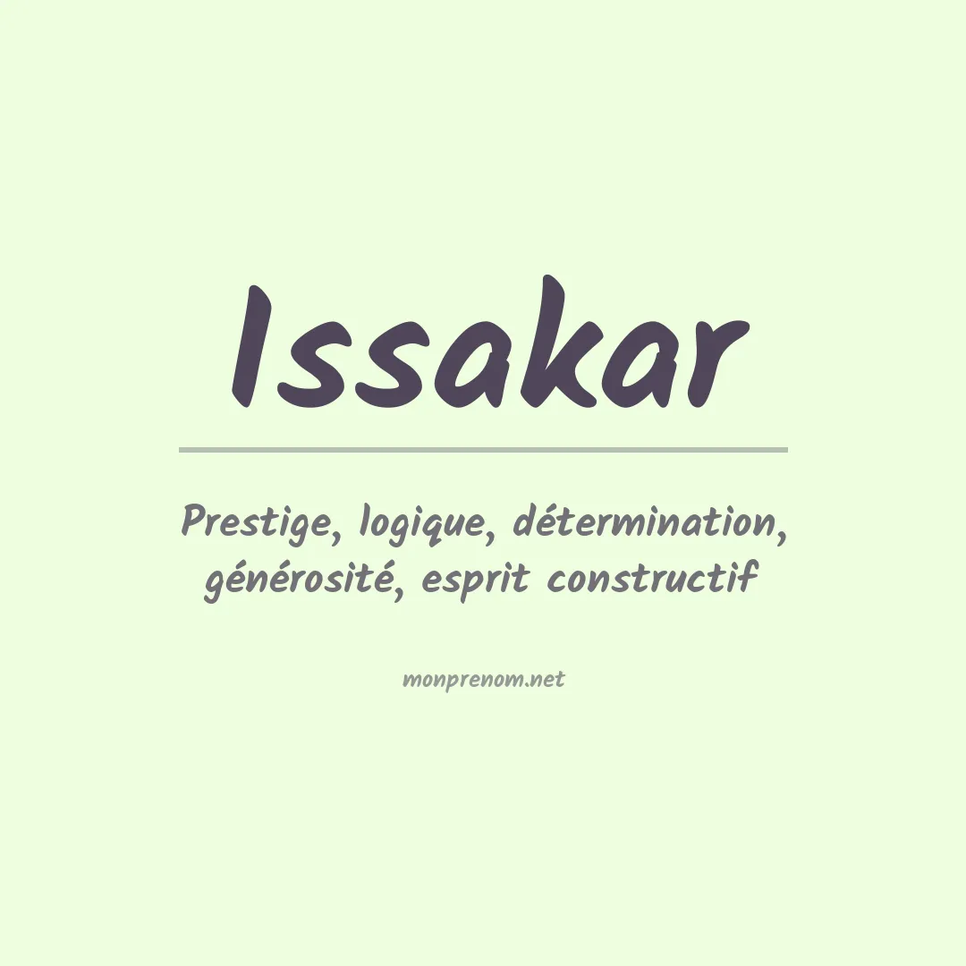Signification du prénom Issakar