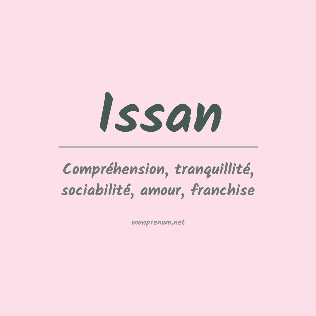 Prénom Issan
