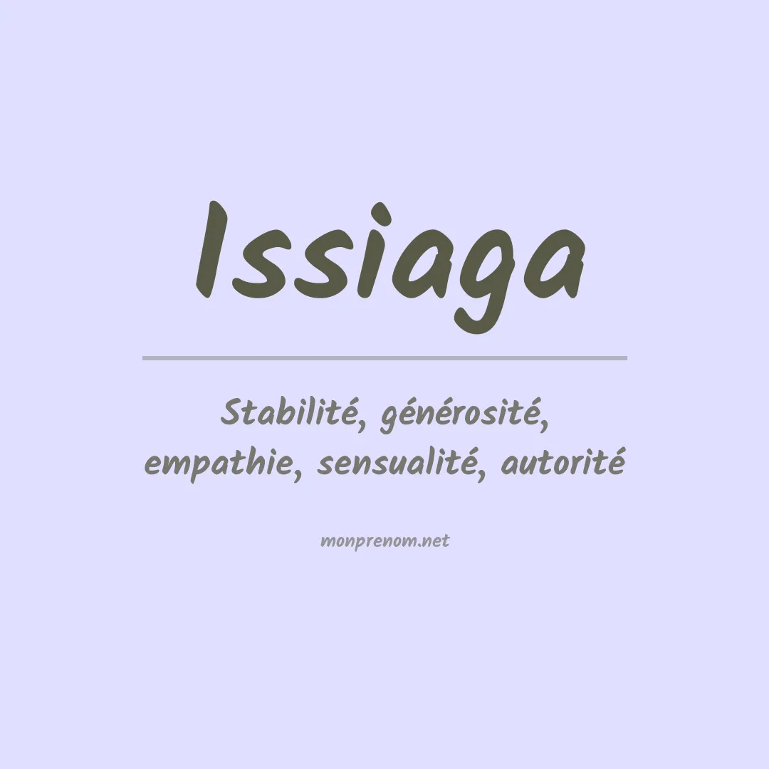 Signification du prénom Issiaga