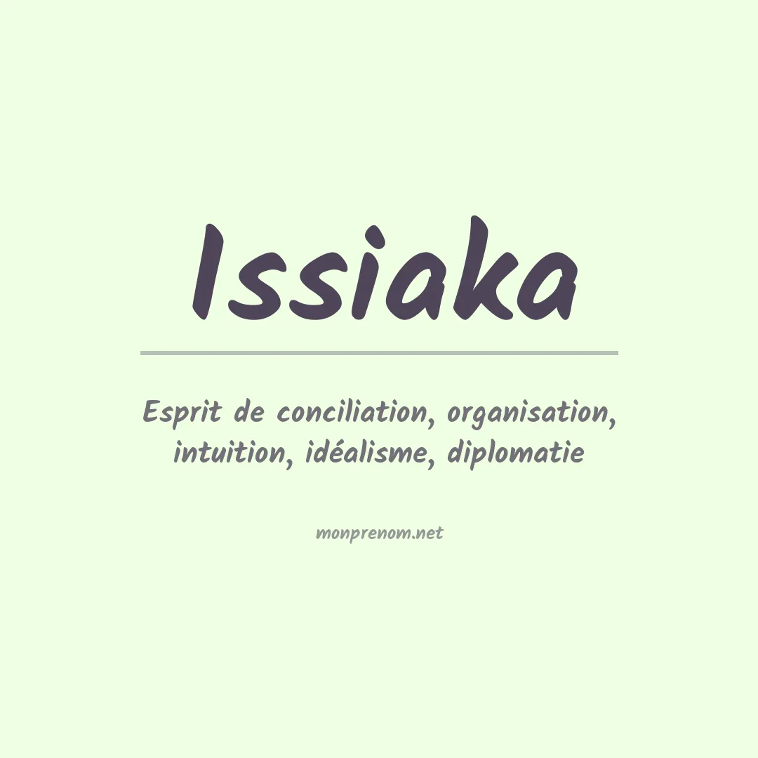 Signification du prénom Issiaka