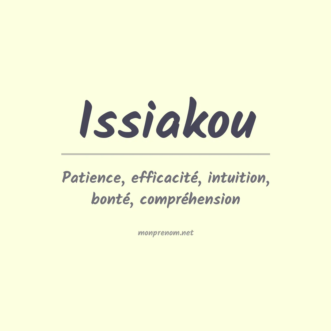 Prénom Issiakou