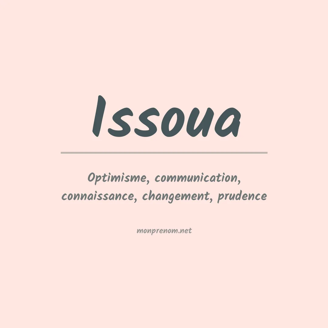 Signification du prénom Issoua