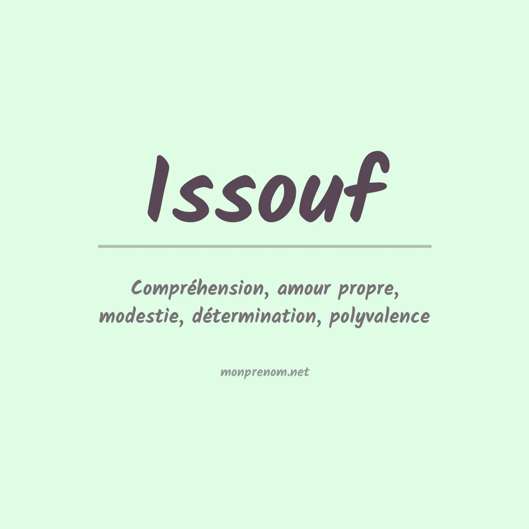 Signification du prénom Issouf