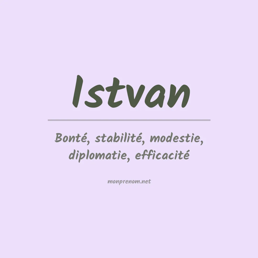 Prénom Istvan