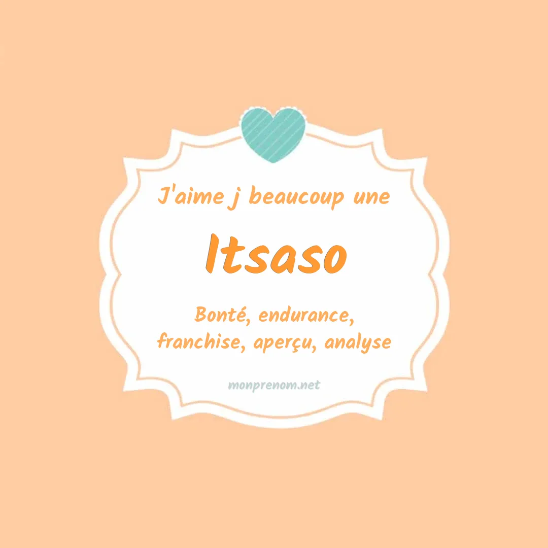 J'aime beaucoup Itsaso