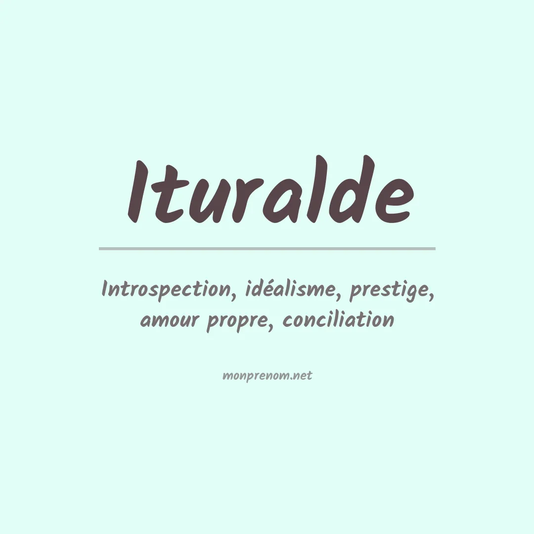 Signification du prénom Ituralde