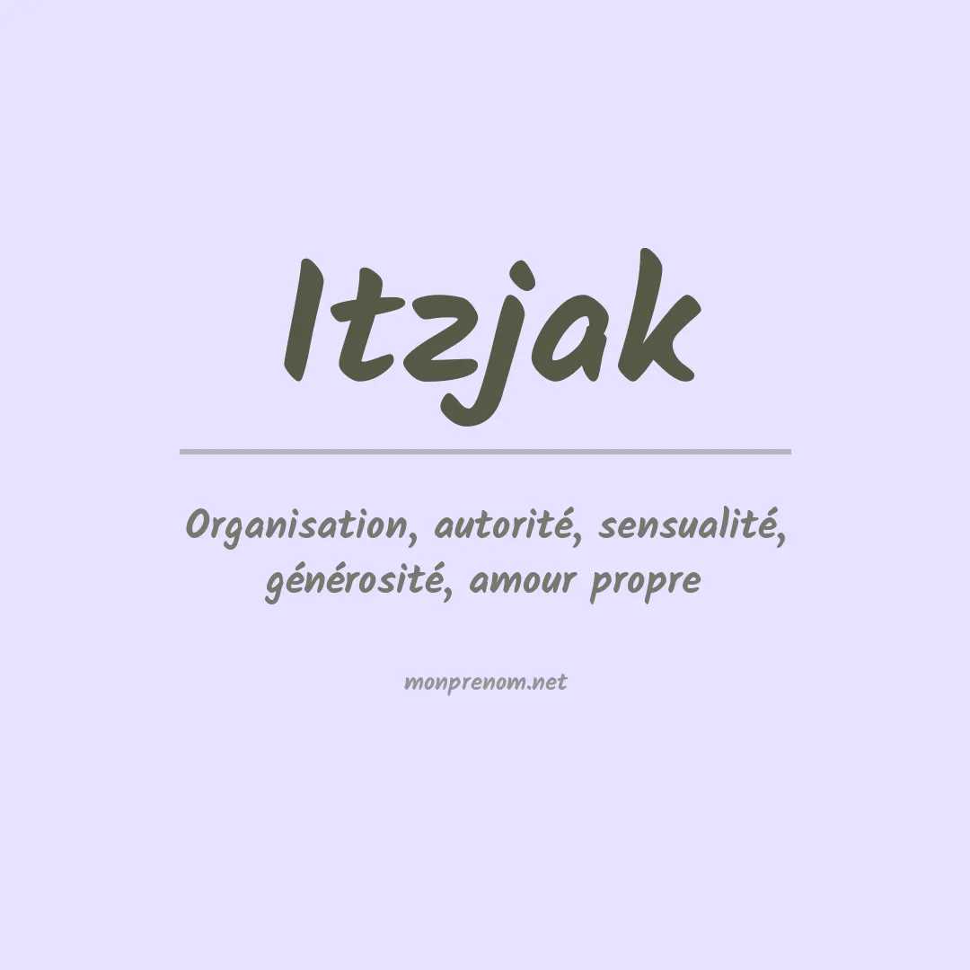 Signification du prénom Itzjak