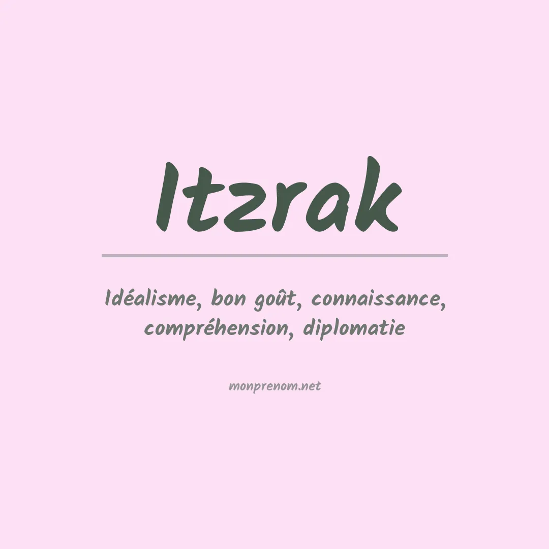 Signification du prénom Itzrak