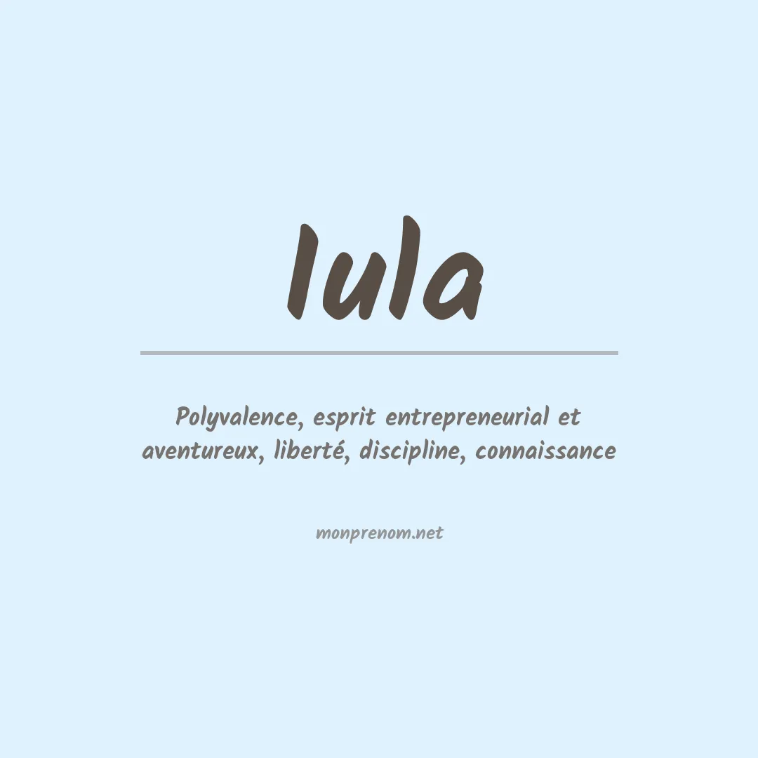 Prénom Iula